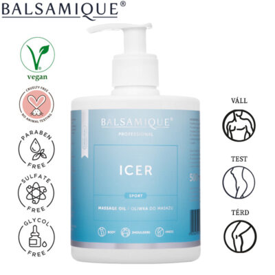 BALSAMIQUE Professional ICER sportmasszázshoz hűtő hatású olaj 500 ml