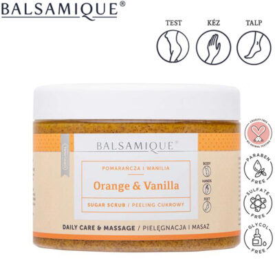 BALSAMIQUE Professional Narancs-vaníliás cukros testradír 450 g