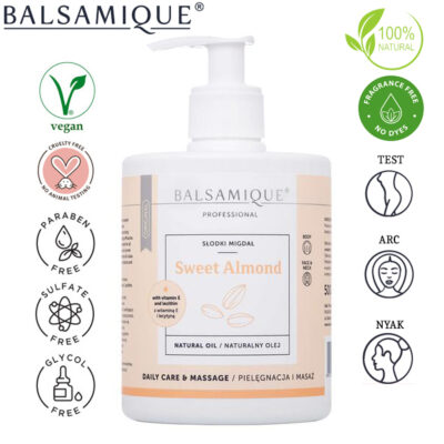 BALSAMIQUE Professional természetes mandulaolaj masszázshoz 500 ml