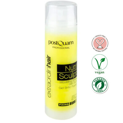 PostQuam Professional Extraordinhair Nutri-Sculpt erős tartású mikro-csillámos fixáló és hajformázó krém 200 ml