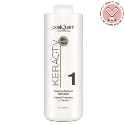 PostQuam Professional KERACTIV Keratinos helyreállító és hajszerkezet újjáépítő sampon 1000 ml